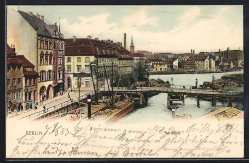 AK Berlin, Friedrichsgracht Ecke Fischerbrücke
