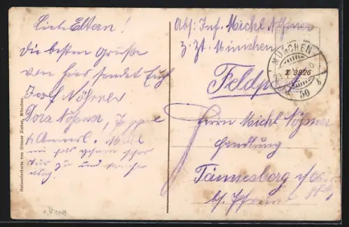 AK München, Restaurant Bavariakeller mit Terrasse