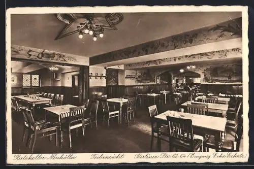 AK Berlin-Neukölln, Gasthof Rathskeller, Berliner Strasse 62-64