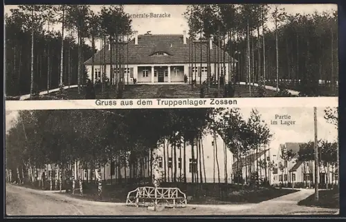 AK Zossen, Generals-Baracke im Truppenlager