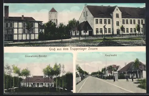 AK Zossen, Truppenlager, Hauptwache, Generalstabs-Baracke