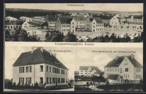 AK Zossen, Truppenübungsplatz, Gesamtansicht, Kommandantur, Arbeitskommando