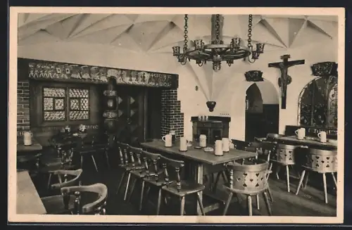 AK Bad Reichenhall, Gasthaus Bürgerbräu, Bürgerstube I