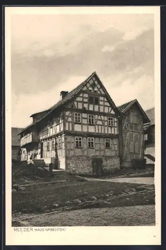 AK Meeder, altes Haus des Ortes