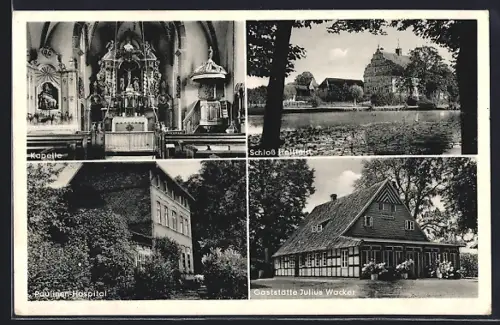 AK Stockkämpen, Gaststätte Julius Wacker, Paulinen-Hospital und Schloss Holtfeld