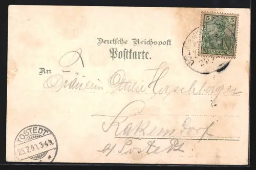 Lithographie Essen, Gesamtansicht, Krupp`s Gussstahlfabrik, Krupps Villa Hügel