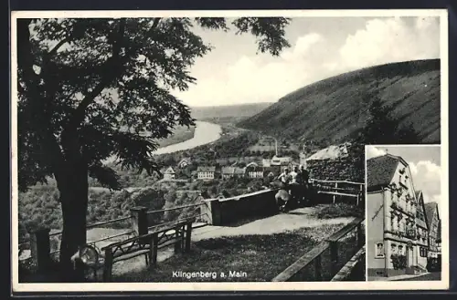 AK Klingenberg / Main, Gasthof Zum Hirschen, Panorama