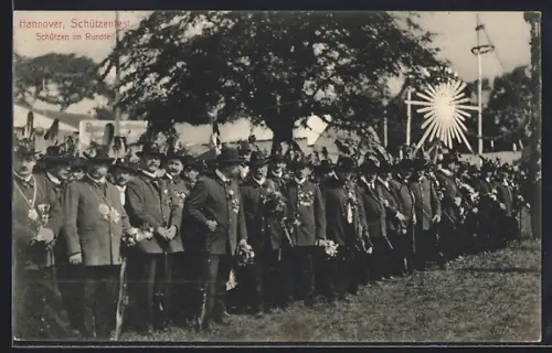 AK Hannover, Schützenfest, Schützen im Rundteil, Schützenverein