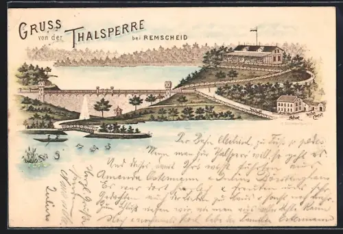 Lithographie Remscheid, Gasthaus Talsperre