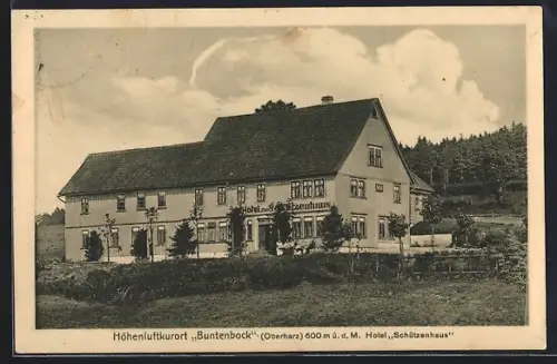 AK Buntenbock /Oberharz, Hotel Schützenhaus