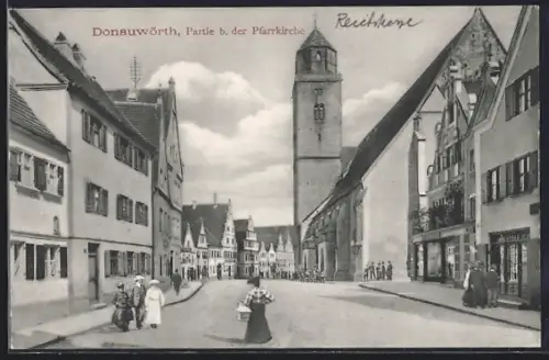 AK Donauwörth, Partie bei der Pfarrkirche