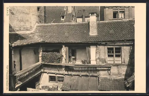 AK Ulm a. D., Hof Frauenstrasse 34
