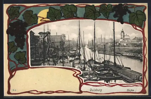 AK Duisburg, Hafen, Passepartout