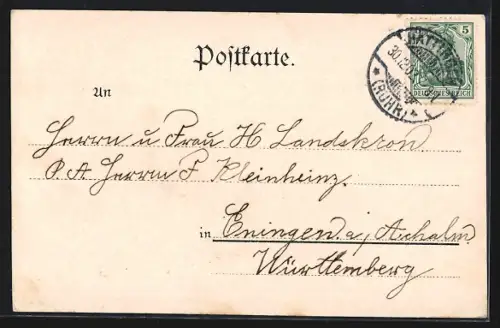 AK Clarenberg, Gasthof, Fabrik, Ortspartien, Efeu