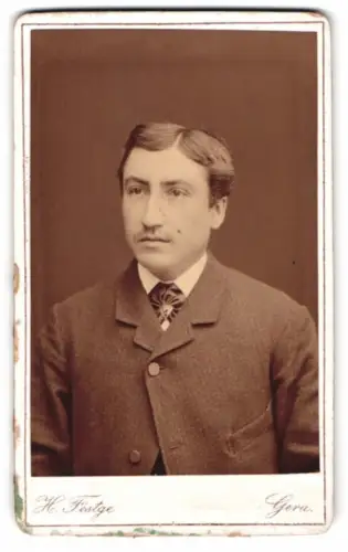 Fotografie Heinrich Festge, Gera, Sorge 13, Friedrich Weinheimer im Porträt