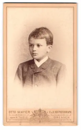 Fotografie Otto Mayer, Dresden, Pragerstrasse 3, Fritz J. als Junge