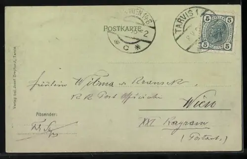 AK Unter Tarvis, Teilansicht vom Ort