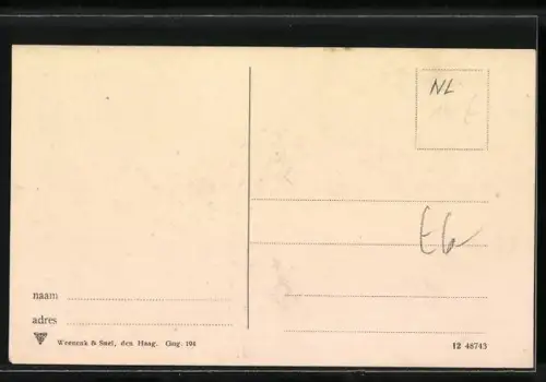 AK Groningen, Groote Markt met Stadthuis, Strassenbahn