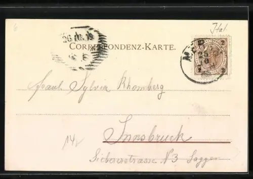 Künstler-AK Meran, Generalansicht