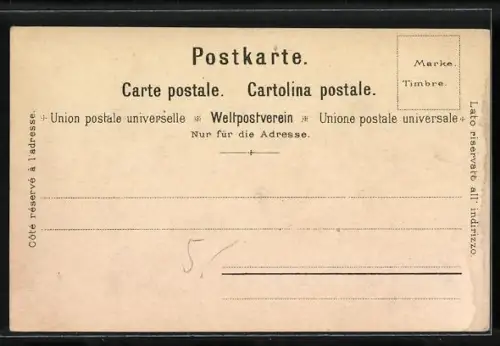 Künstler-AK Axenstrasse, Passanten auf der Axenstrasse am Vierwaldstättersee um 1900