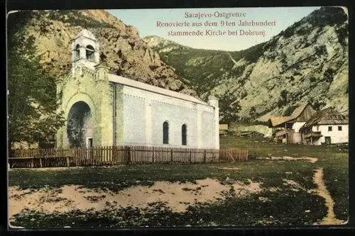 AK Dobrunj, Renovierte aus dem 9. Jahrhundert stammende Kirche