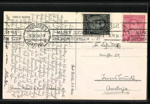 AK Ilidza, Vrelo Bosne, Blick in den Ort