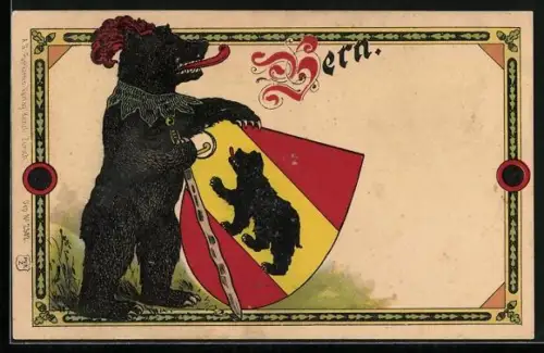 AK Bern, Bär mit Stadtwappen