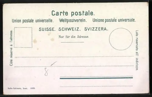 AK Basel, Untere Rheinbrücke