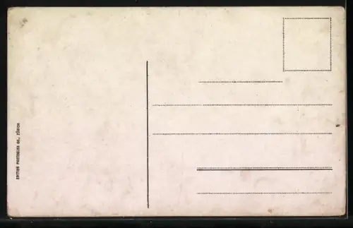 AK Basel, Bahnhof und Strassburger-Denkmal