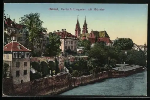 AK Basel, Deutschrittergarten mit Münster