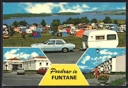 AK Funtana, Blick auf einen Campingplatz