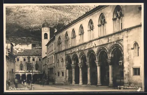 AK Dubrovnik, Blick zur Kirche