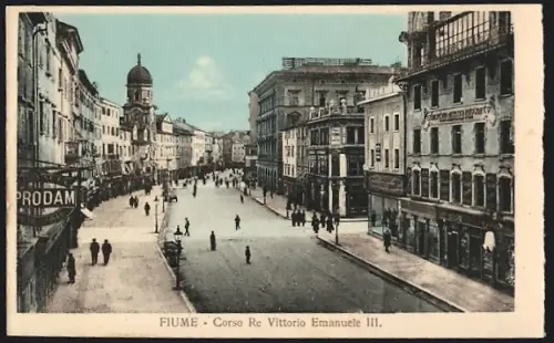 AK Fiume, Corso Re Vittorio Emanuele III