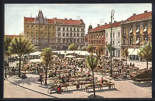 AK Zagreb, Jlicki trg., Stadtplatz