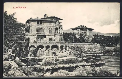 AK Lovrana, Idyllische Ortspartie