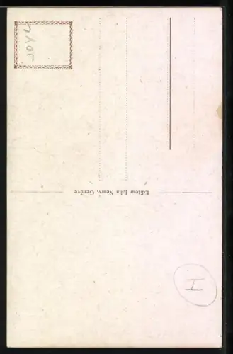 Künstler-AK A.Remy: Well-and then? junge Man flirtet mit einem Mädchen