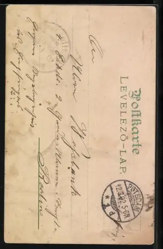 Künstler-AK Soldat des Garde du Corps mit junger Dame