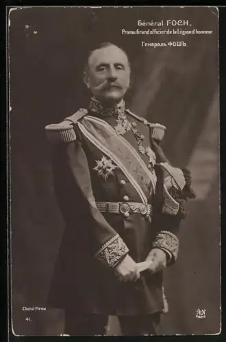 AK Französischer General Foch in Uniform
