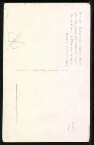 AK Schweizer Soldat in Uniform mit Helm