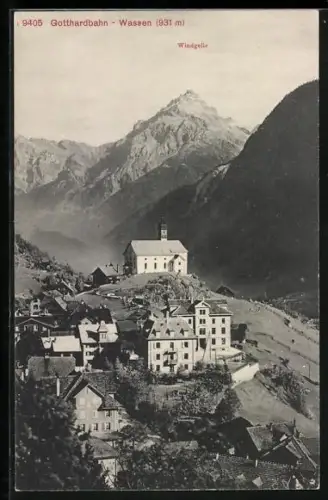 AK Wassen, Ortspartie gegen Windgelle