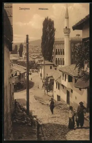AK Sarajewo, Häuser und Mosche in der Alifakovac