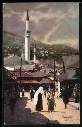 AK Sarajewo, Ortspartie mit Moschee