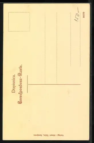 AK Sarajewo, Alifakovac, Teilansicht mit Turm