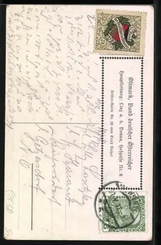 Künstler-AK Ernst Kutzer: Adalbert Stifter, Der Hochwald, alter Mann erblickt Reiter