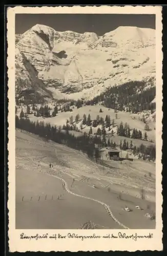 AK Linzerhaus auf der Wurzeralm mit dem Warscheneck