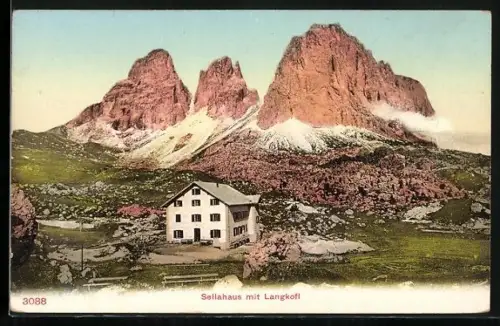 AK Sellahaus, Berghütte mit Langkofl