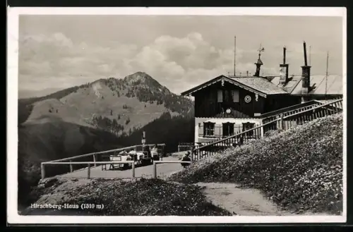 AK Hirschberg-Haus mit Blick gegen den Fockenstein