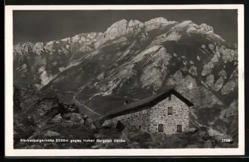 AK Starkenburgerhütte gegen Hohen Burgstall