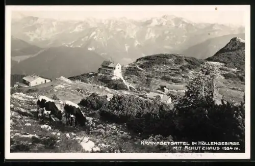 AK Kranabetsattelhütte d. D. & Oest. Alpenverein Sektion Gmunden im Höllengebirge