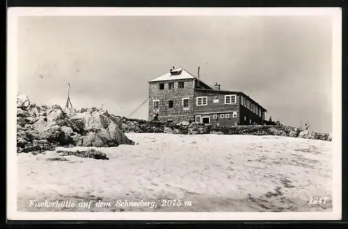 AK Fischerhütte, Berghütte auf dem Schneeberg